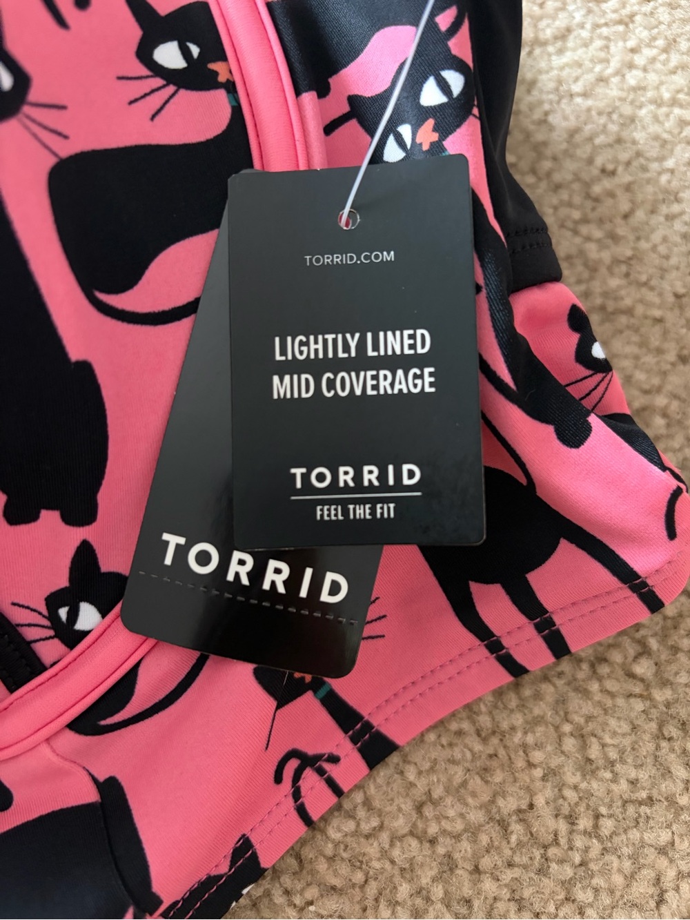 Torrid pink cats 2 pcs swimsuit size 2 - Picture 6 of 11